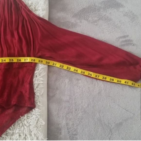 30-50% OFF BUNDLES! FREE PEOPLE TUNIC BLOUSE LONG SLEEVED SHIRT SIZE MEDIUM TOP - Picture 6 of 8